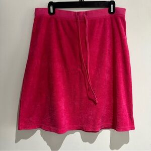 Juicy Couture Terry Cloth Pull On Drawstring Skirt